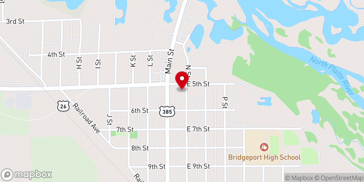 Map showing location of Bridgeport Seventh-day Adventist Church