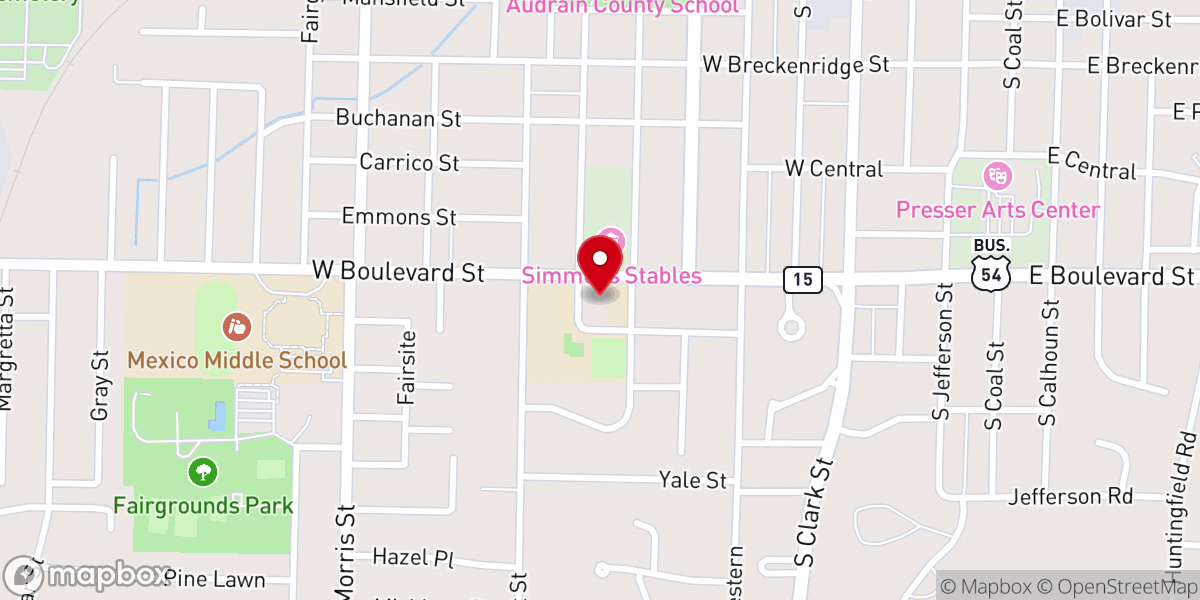 Map showing location of Consuming Fire Ministries