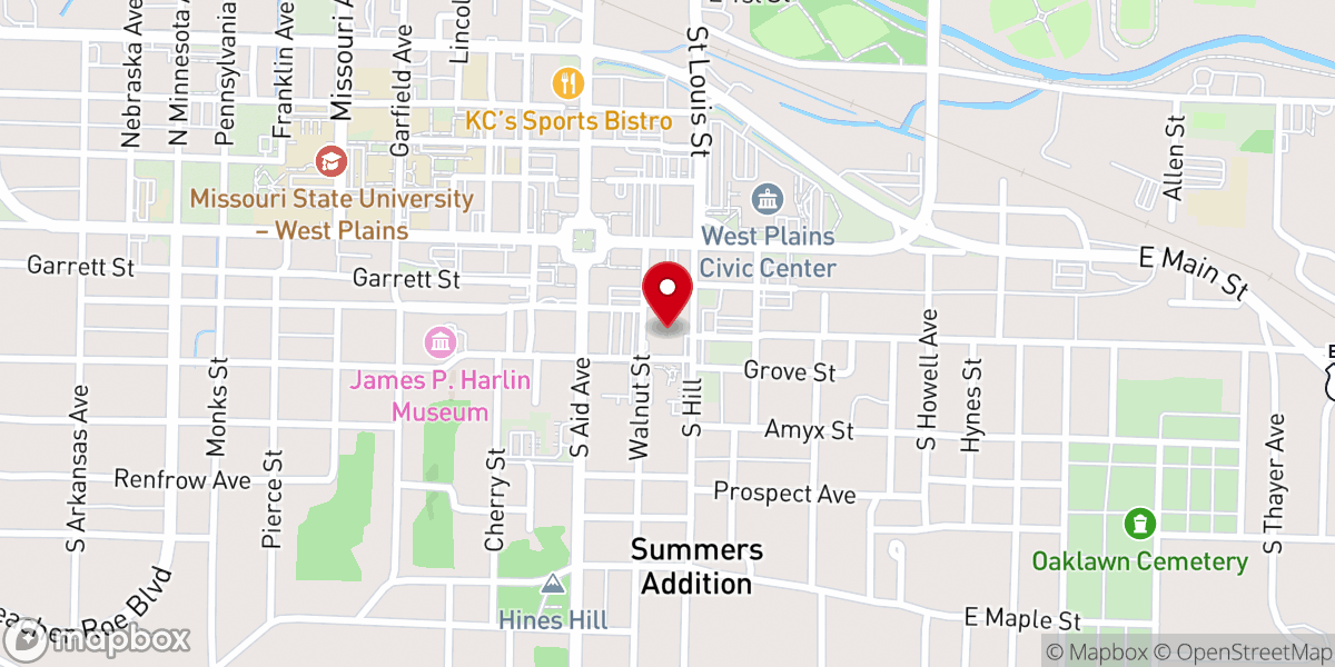 Map showing location of Prayer Ministry