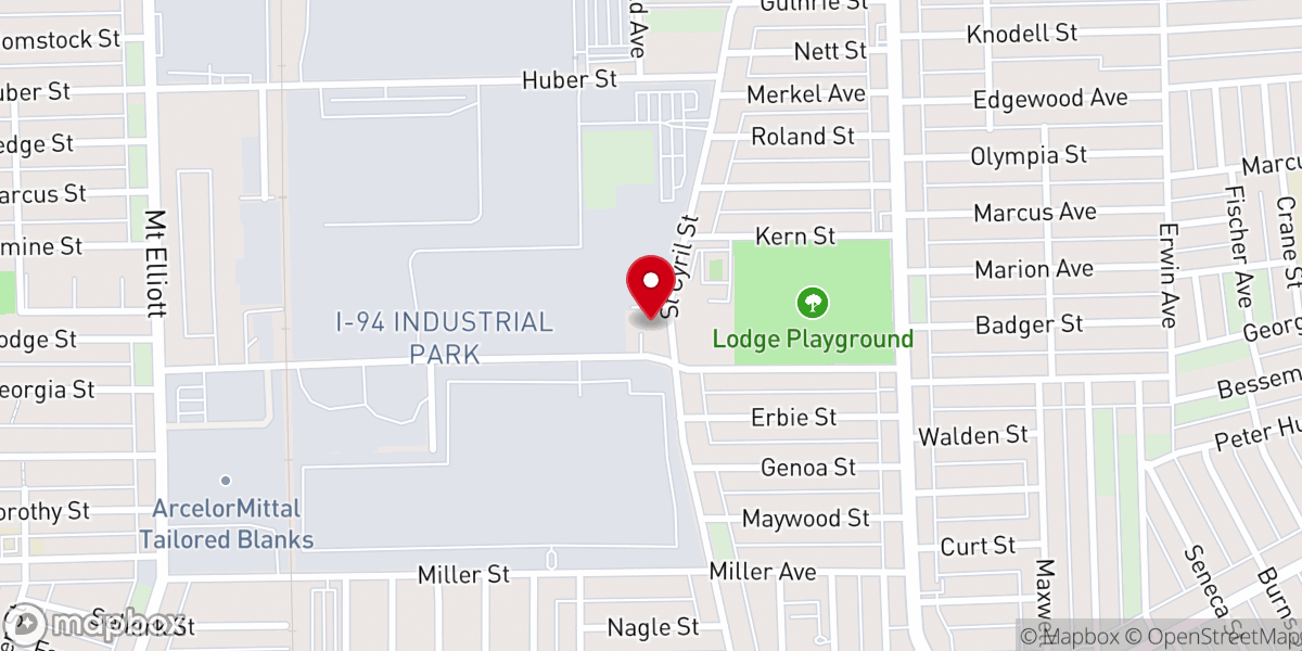 Map showing location of Elyton Baptist Church