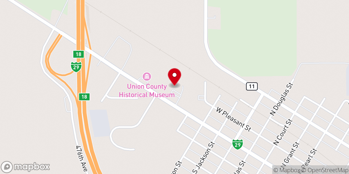 Map showing location of Immanuel Lutheran Church