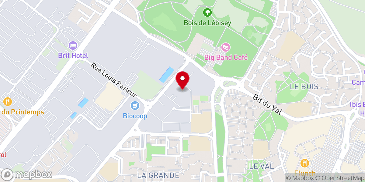 Map showing location of Église Sion-Tabernacle
