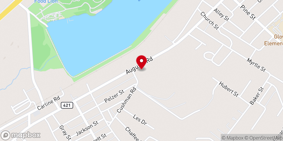 Map showing location of Langley Bible Church