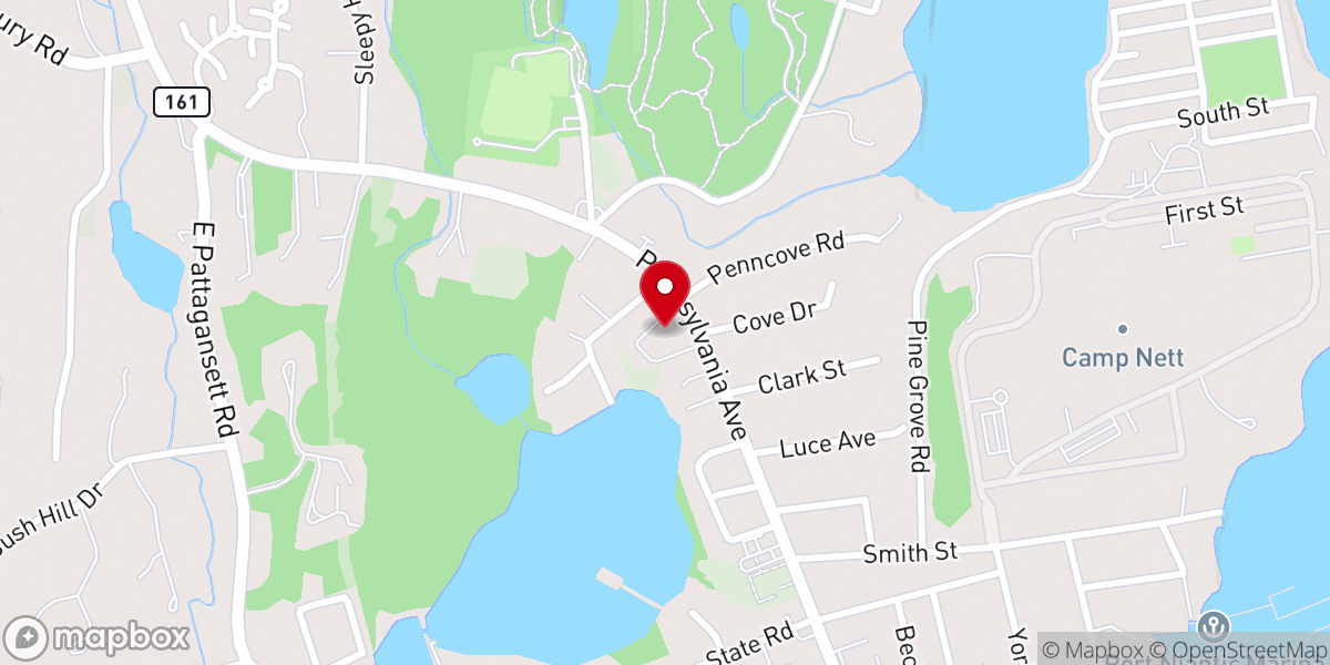 Map showing location of Nelson John A