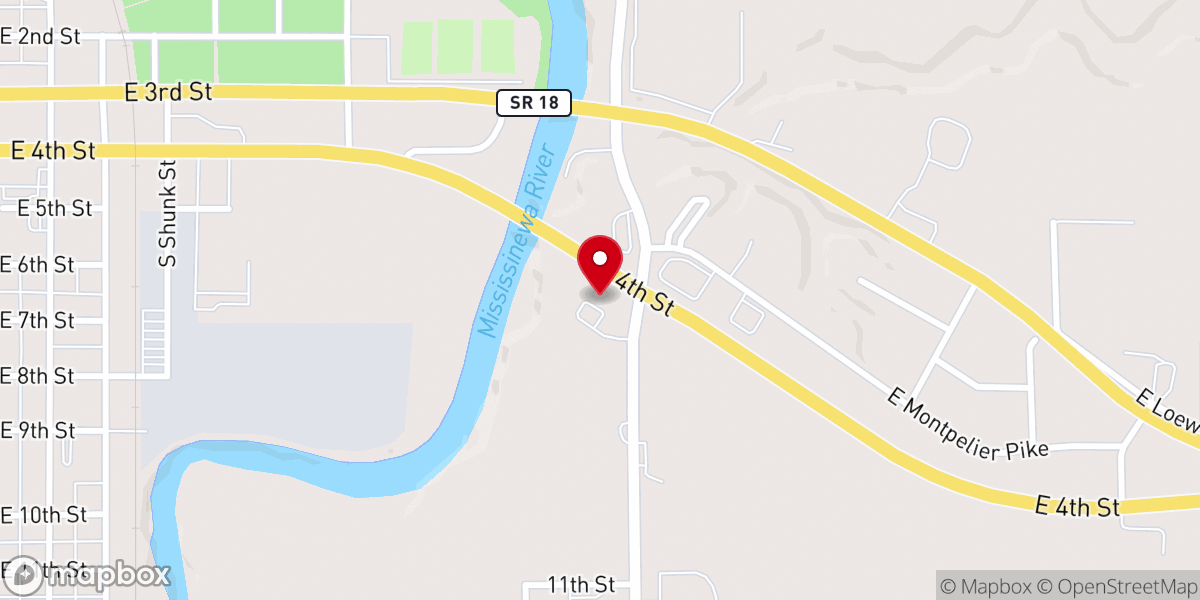 Map showing location of Living Water Apostolic Church