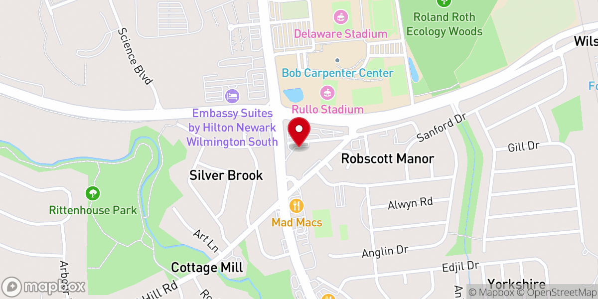 Map showing location of St. Paul's Evangelical Lutheran Church