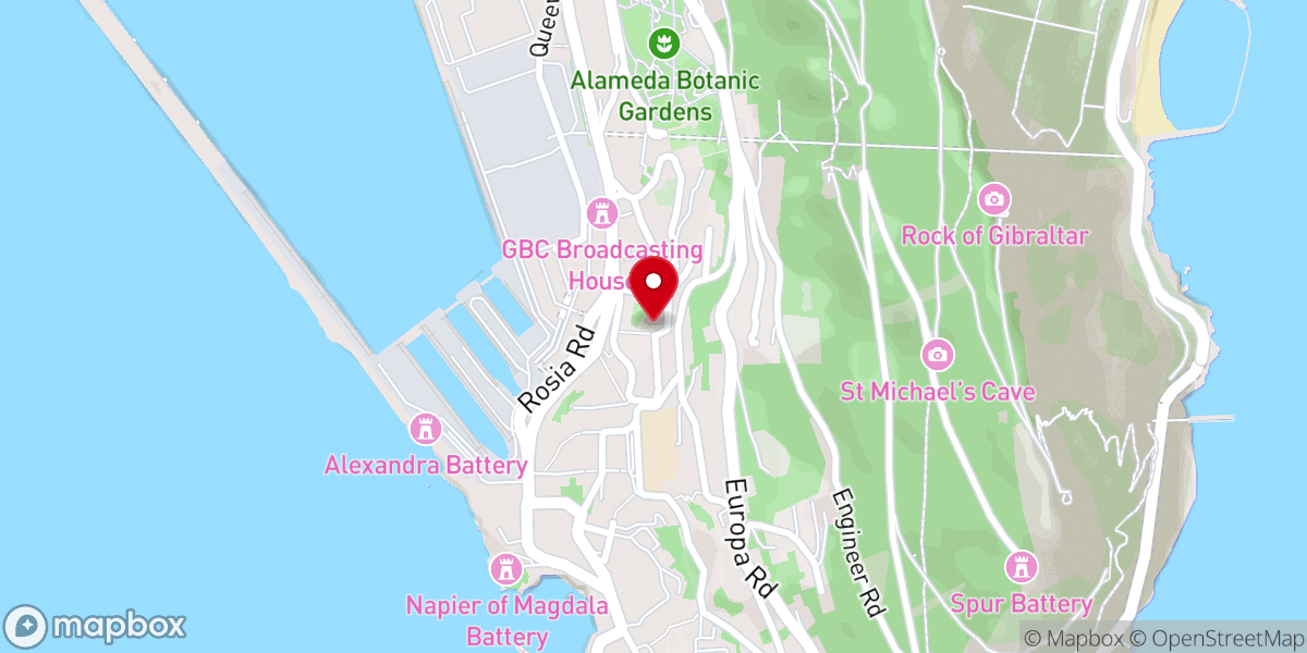 Map showing location of Iglesia parroquial San José