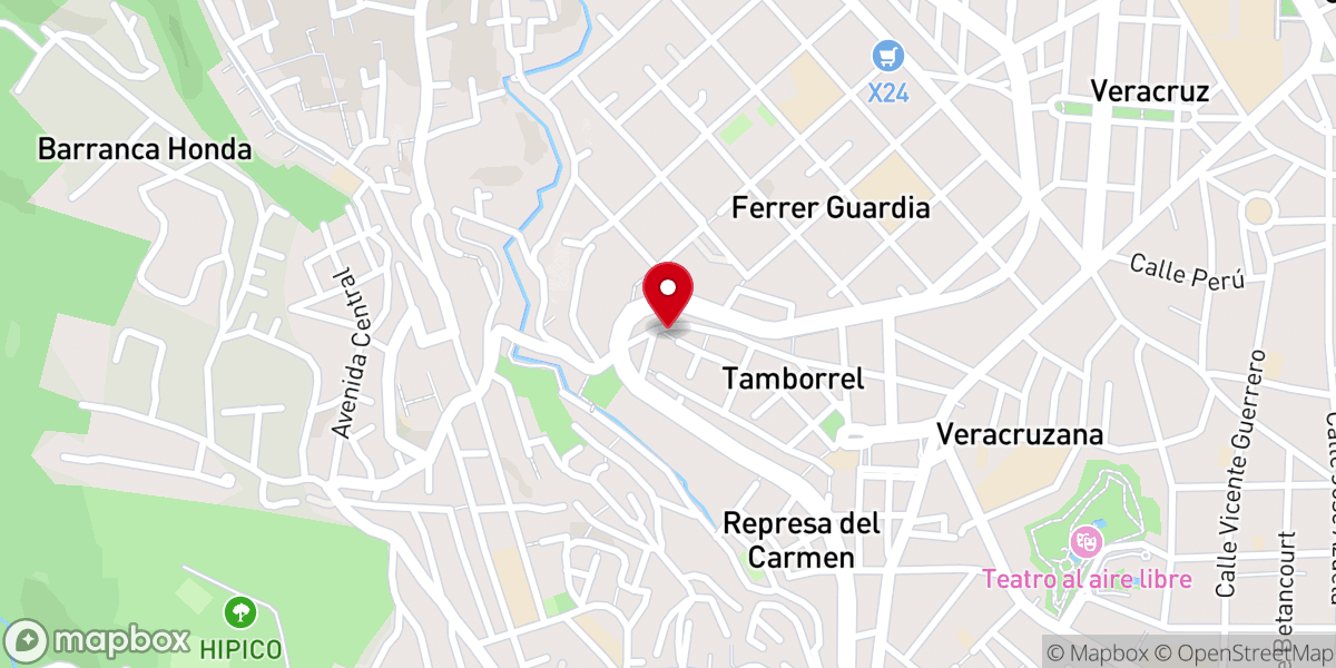 Map showing location of IGLESIA APOSTOLICA DE LA FE EN CRISTO JESUS DISTRITO XALAPA