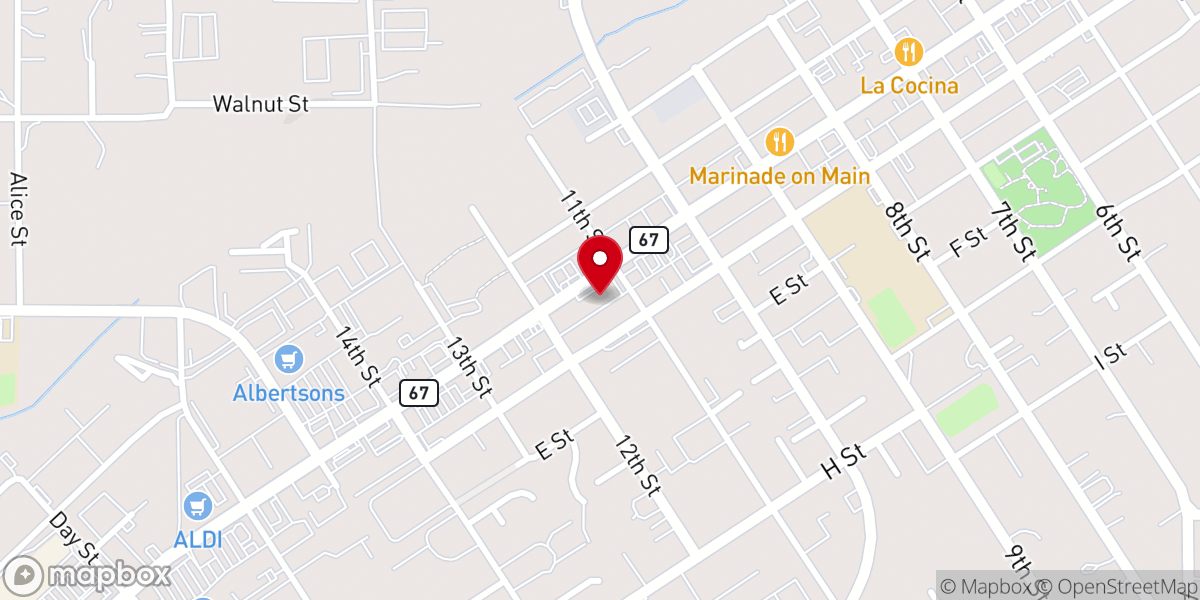 Map showing location of Sofie's Pita