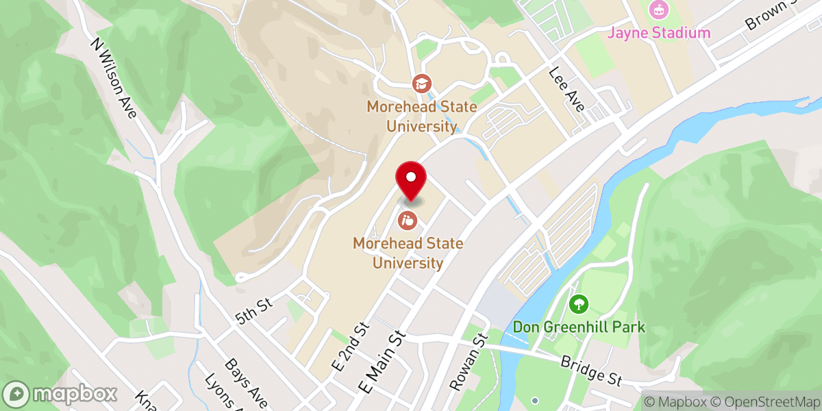 Map showing location of Rowan Community Church