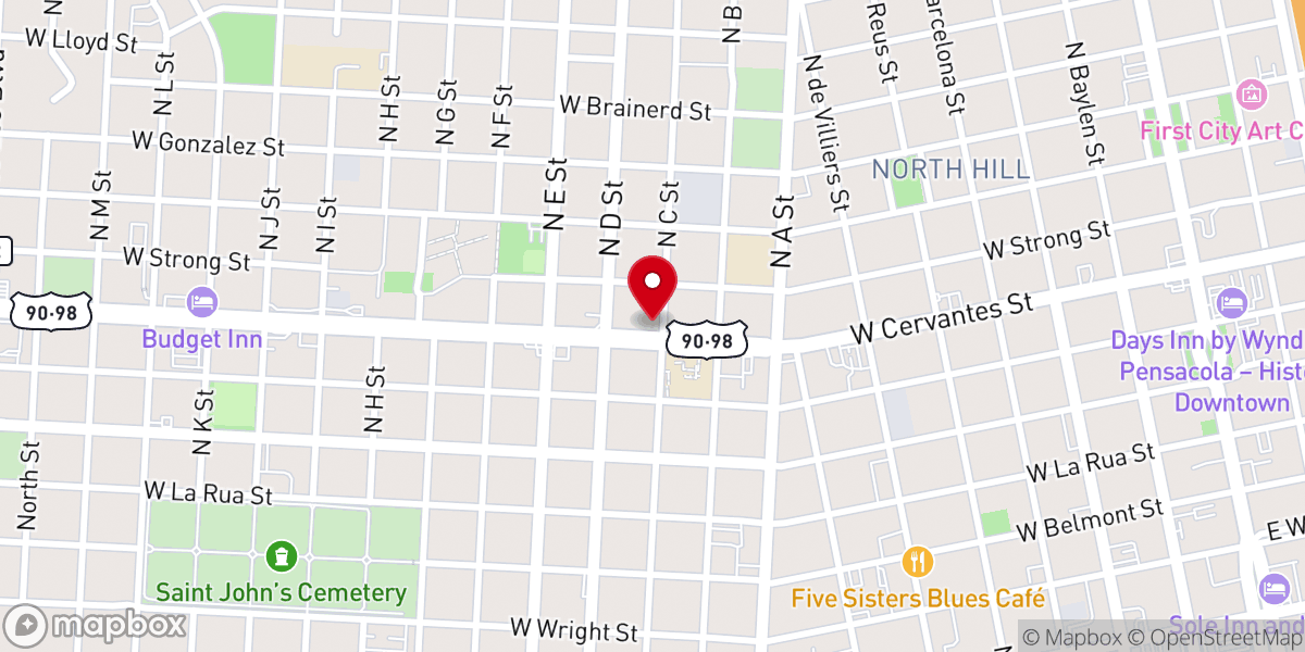 Map showing location of Restoration Full Gospel Baptist