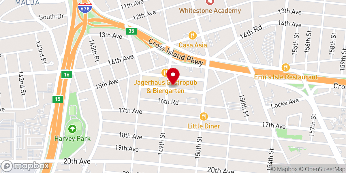 Map showing location of Hope Church of New York- 뉴욕주소망교회