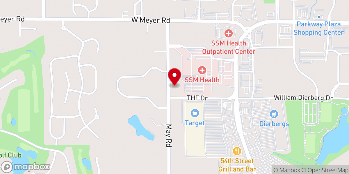 Map showing location of Dresser for living room Cornerstone Apostolic Church