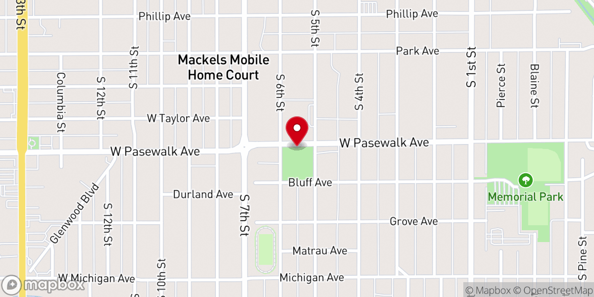 Map showing location of Central park