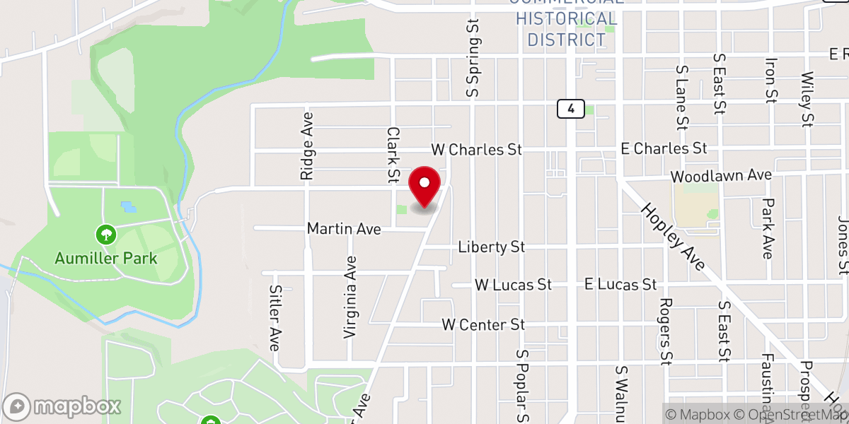 Map showing location of Faith Point Community Church