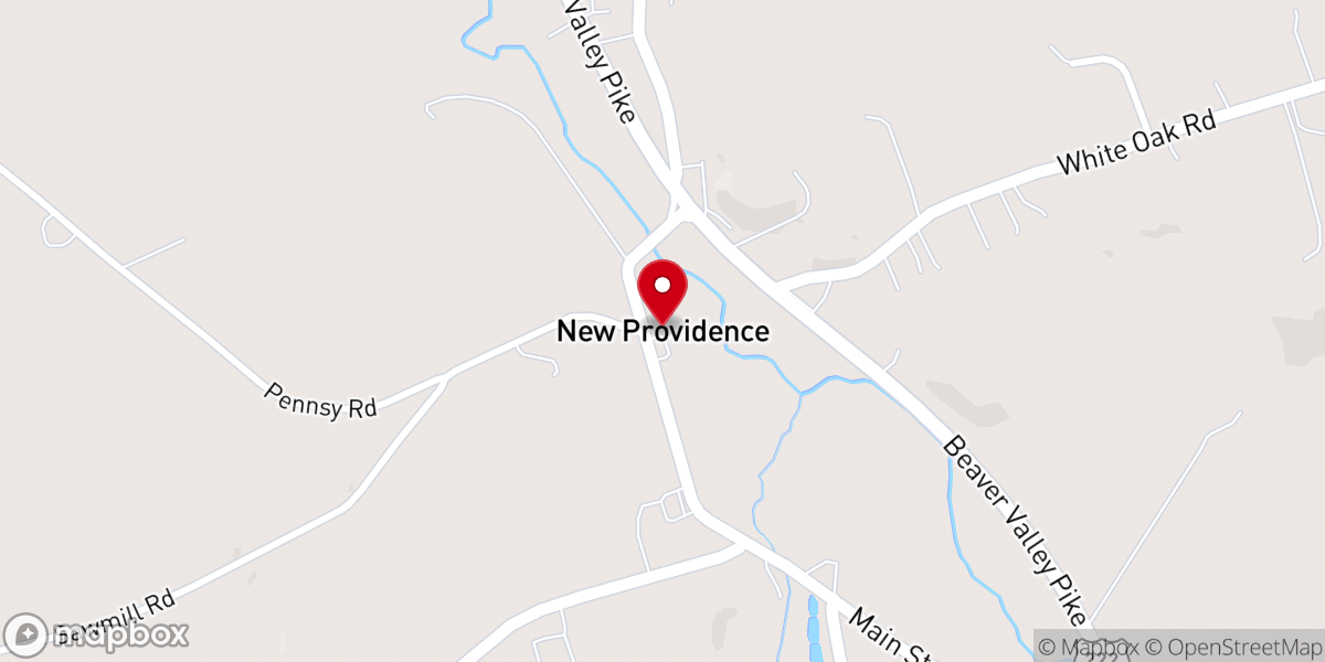 Map showing location of New Providence
