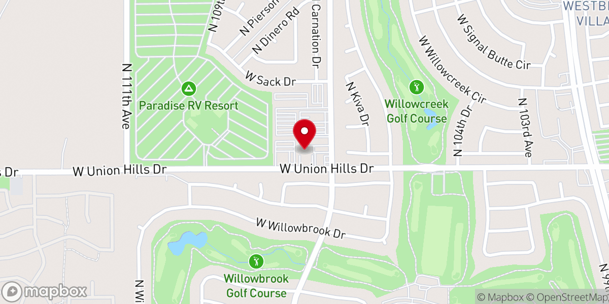 Map showing location of All Saints of North America Orthodox Church