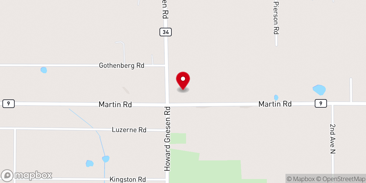 Map showing location of Family of God Lutheran Church
