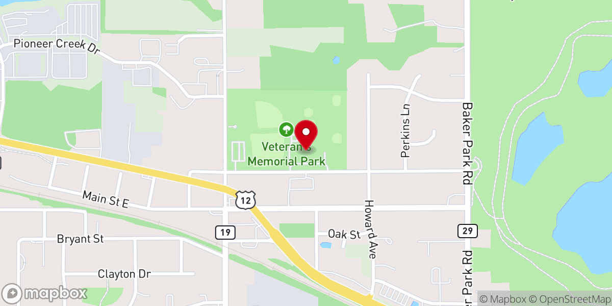 Map showing location of Maple Plain City Hall