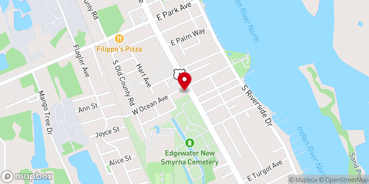 Map showing location of Edgewater Union Church