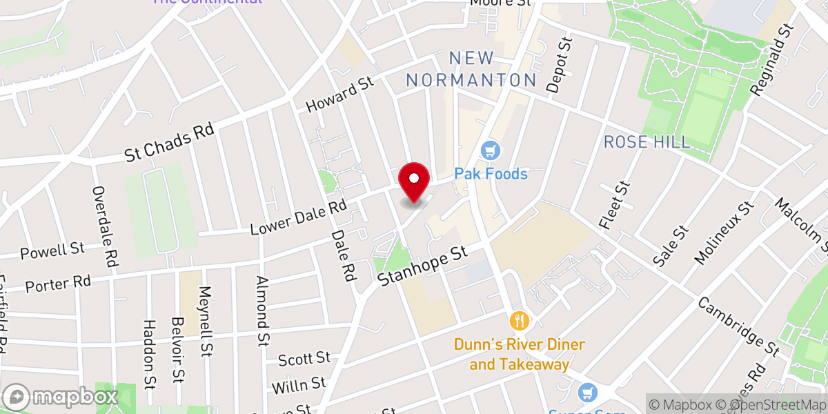 Map showing location of The Full Gospel Church Of God