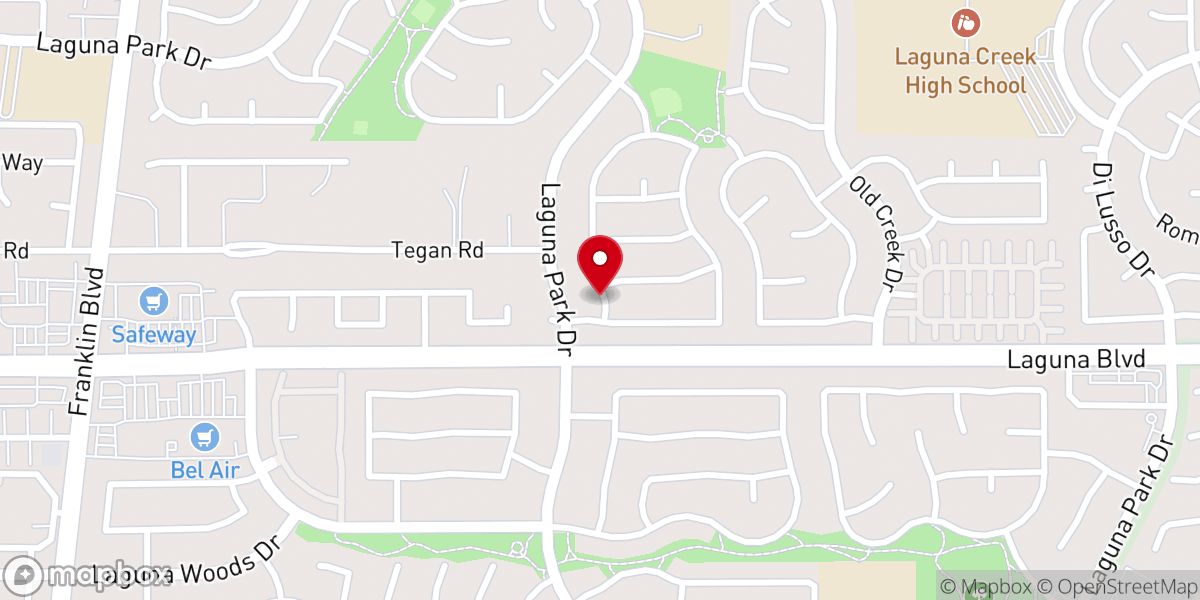 Map showing location of New Life Community Church of Galt California