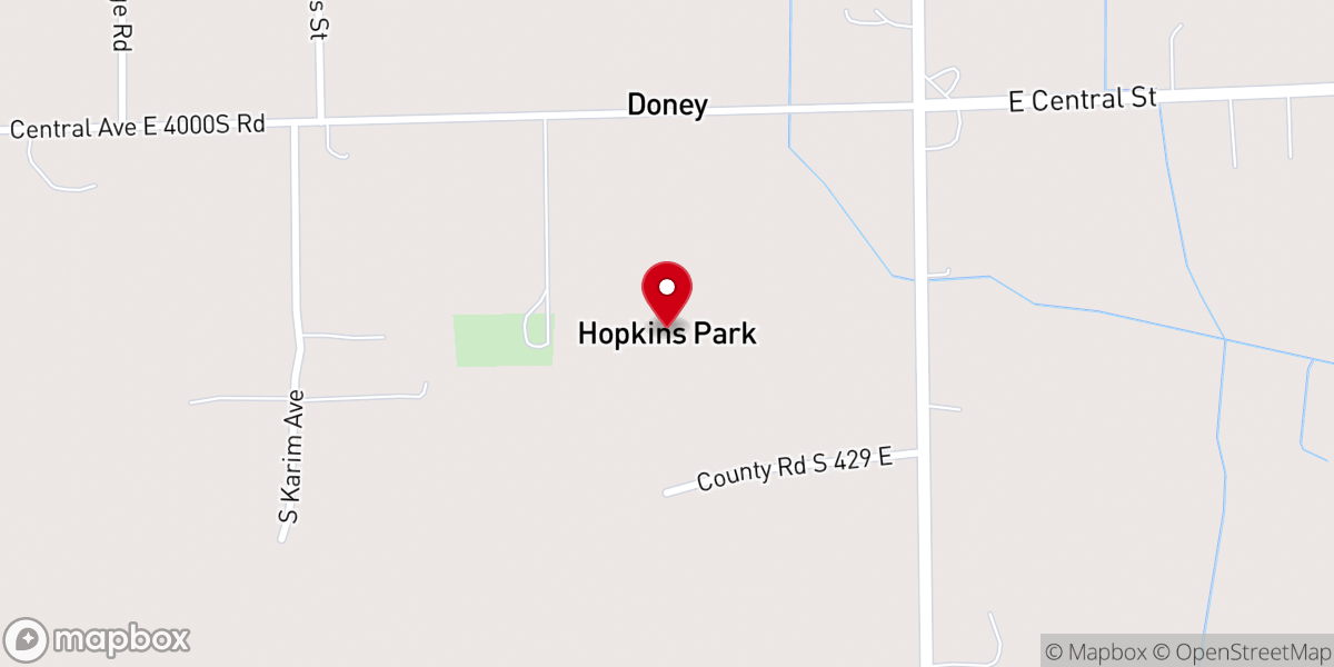 Map showing location of Hopkins Park