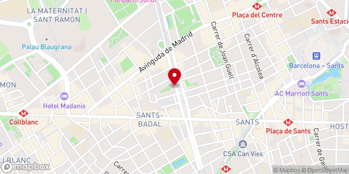 Map showing location of Casa