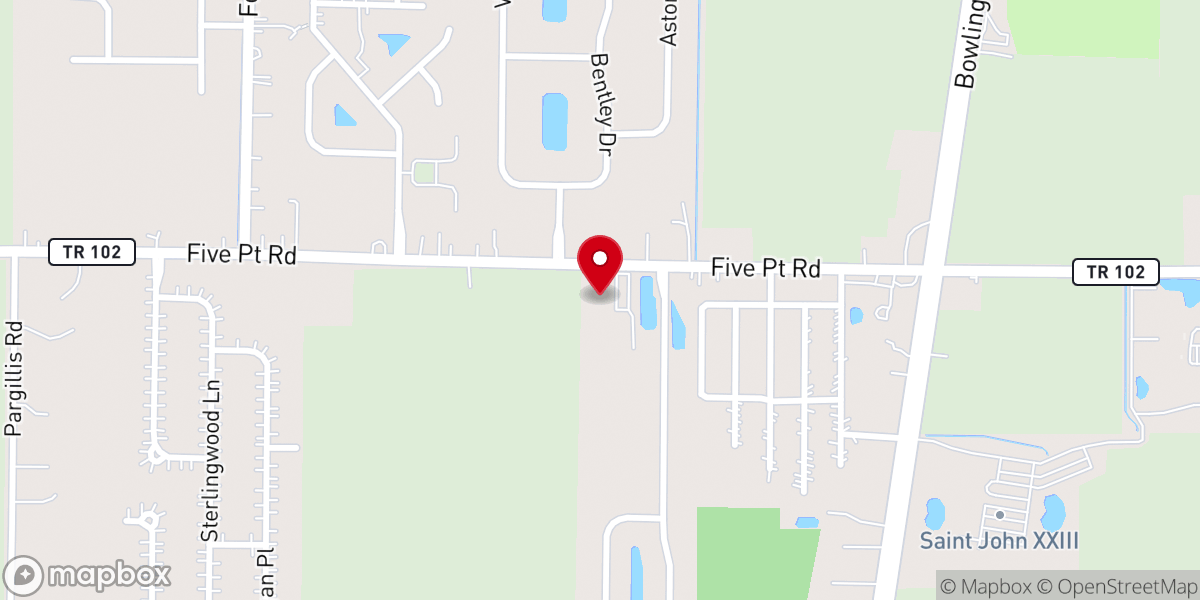 Map showing location of Shepherd of the Valley Lutheran Church
