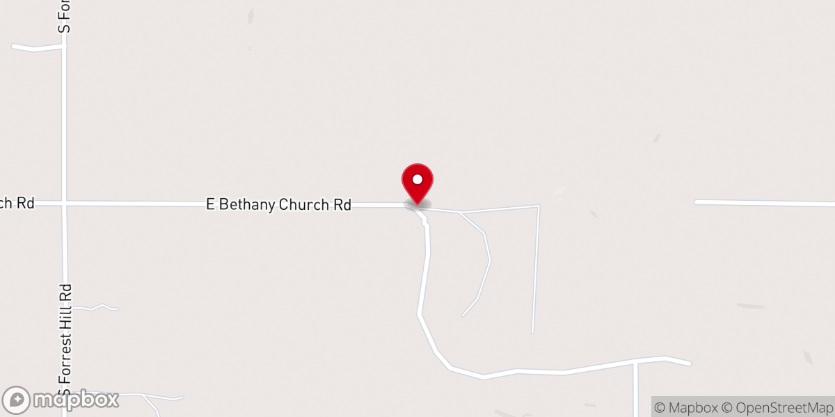 Map showing location of Finch & Son's Ranch