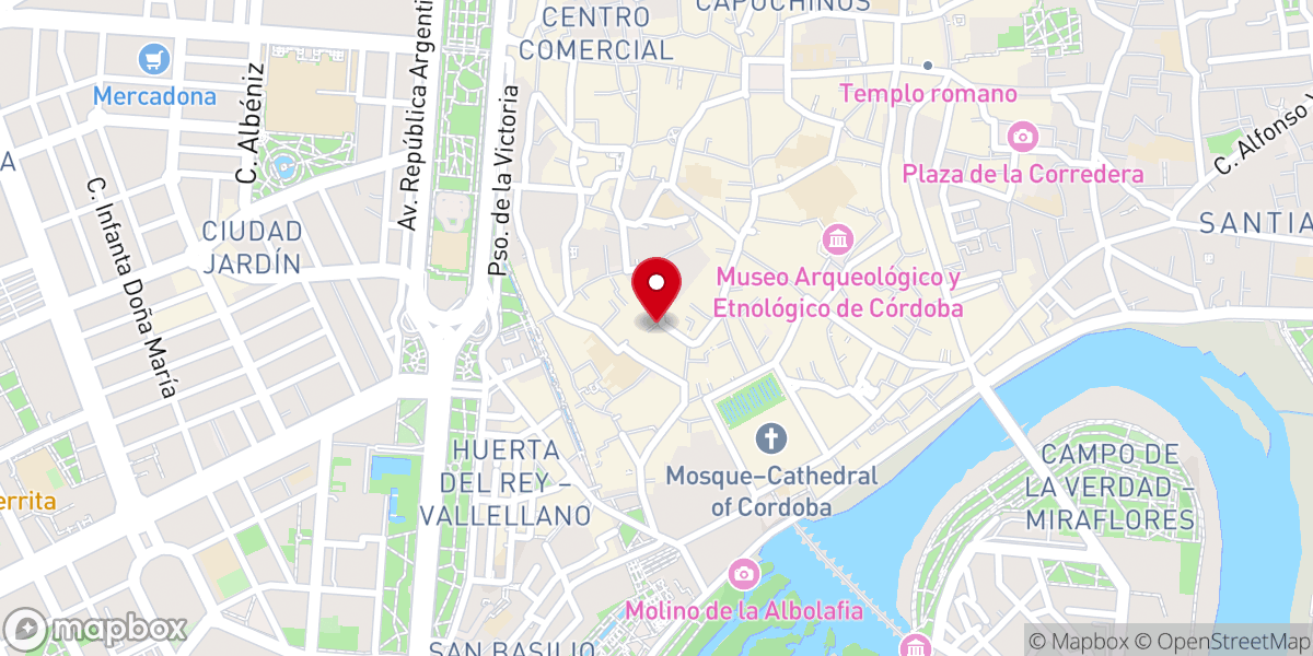 Map showing location of Convento de San Roque (Buen Pastor)