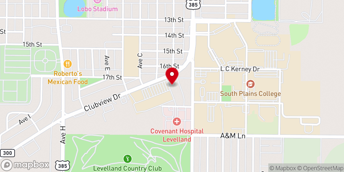 Map showing location of Oasis Church
