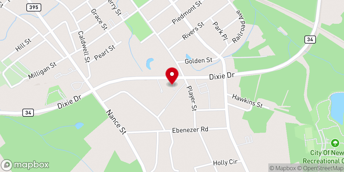Map showing location of Lighthouse Baptist Church