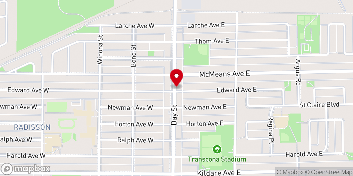 Map showing location of Ukrainian Orthodox Church of All Saints