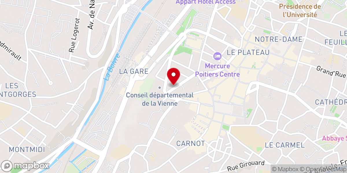 Map showing location of Temple, sanctuaire, Église protestante unie de France