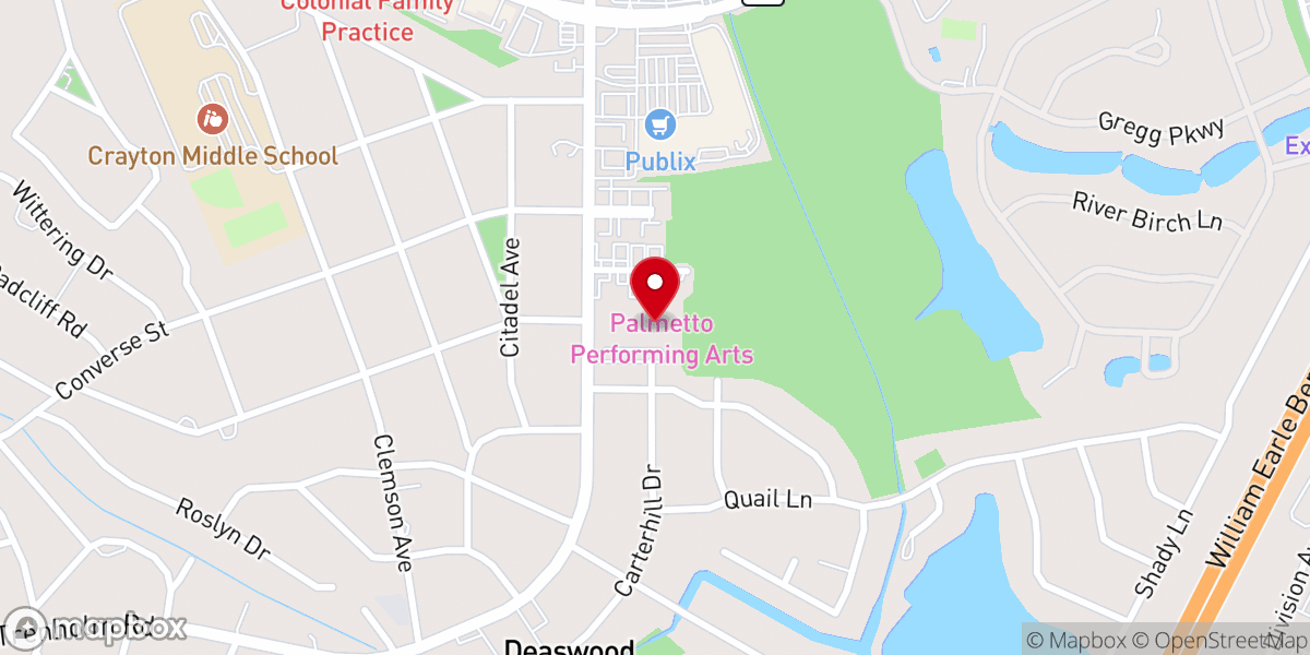 Map showing location of Kathwood Baptist Church