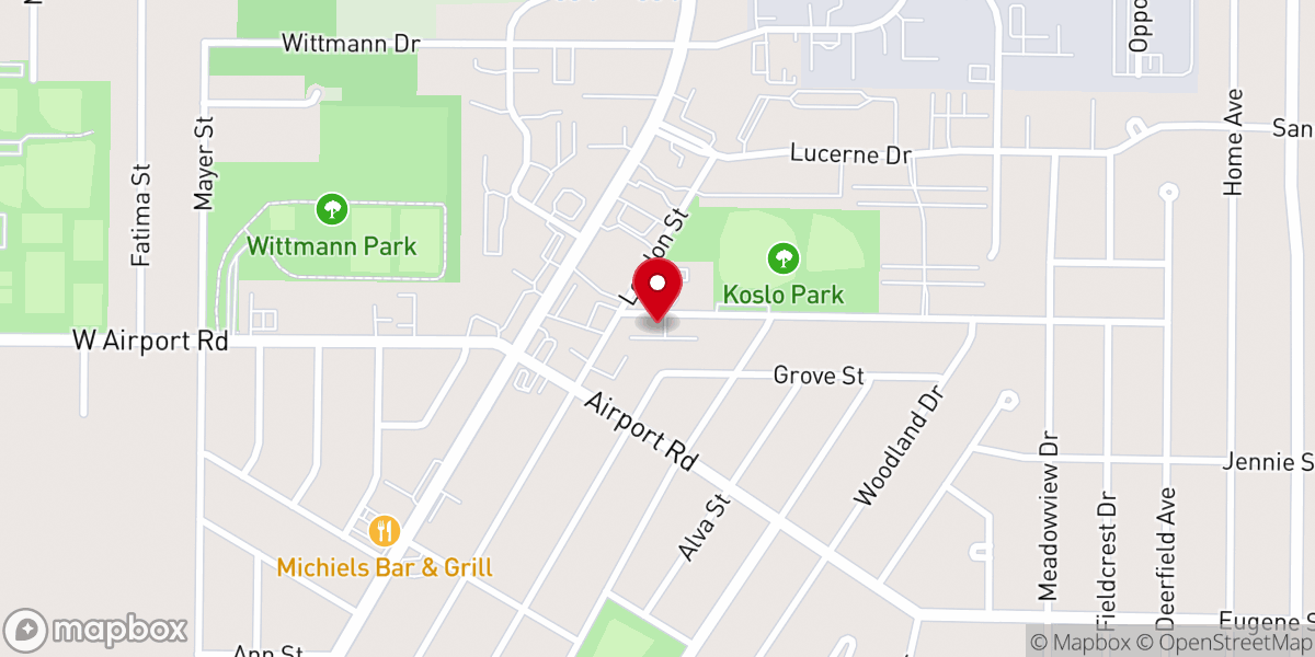 Map showing location of Christ The Rock