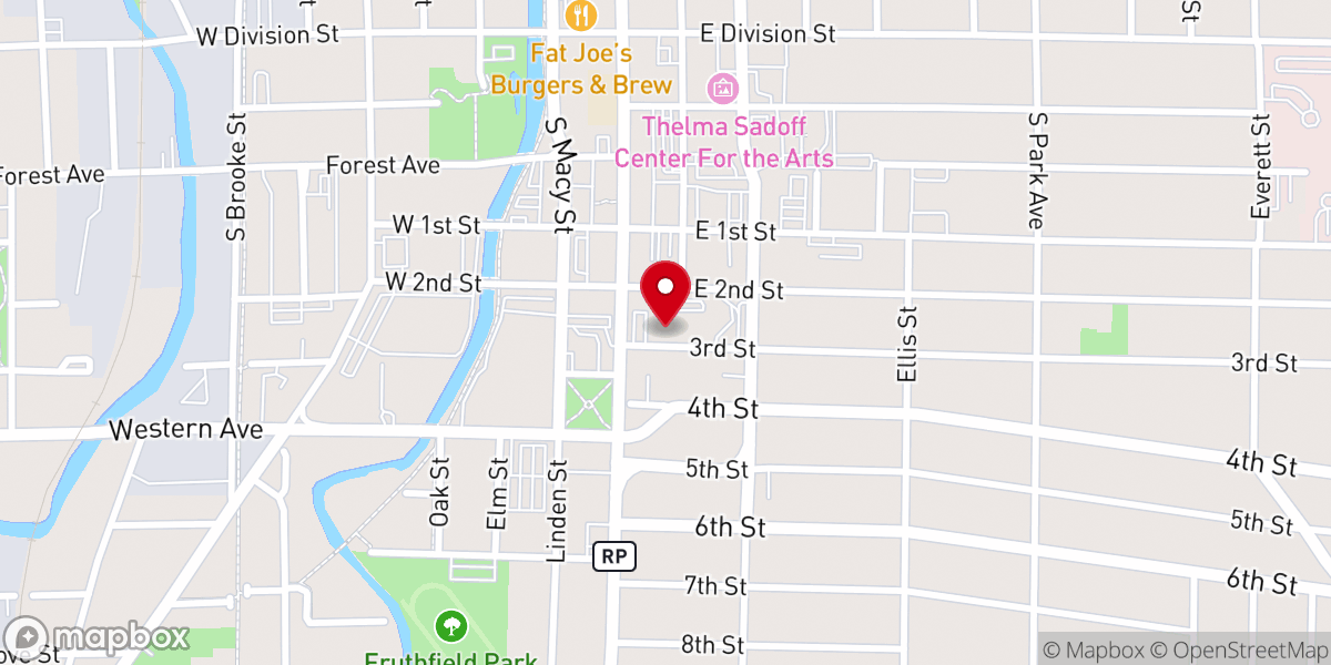 Map showing location of Open Circle Unitarian