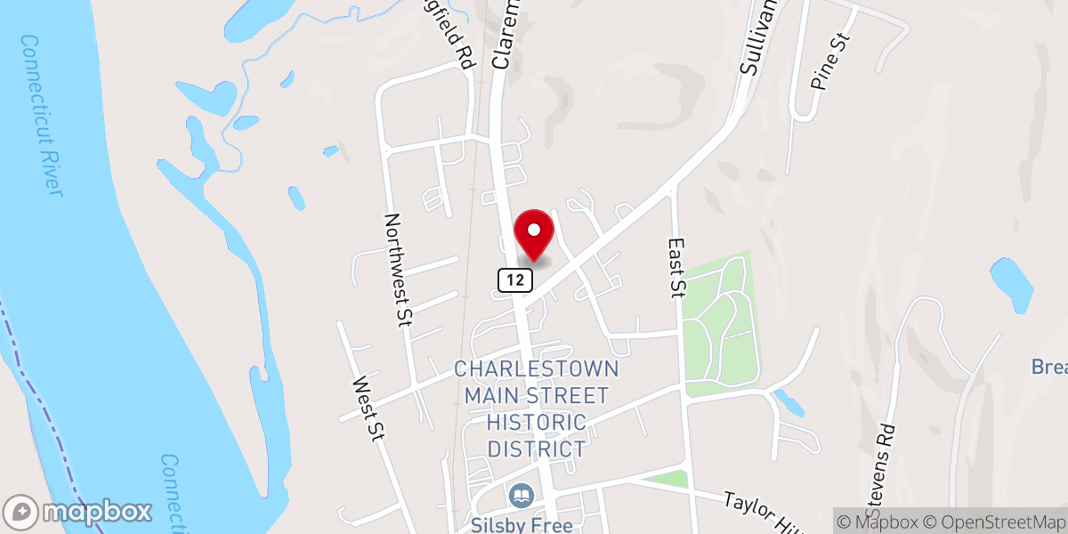 Map showing location of United Methodist Church