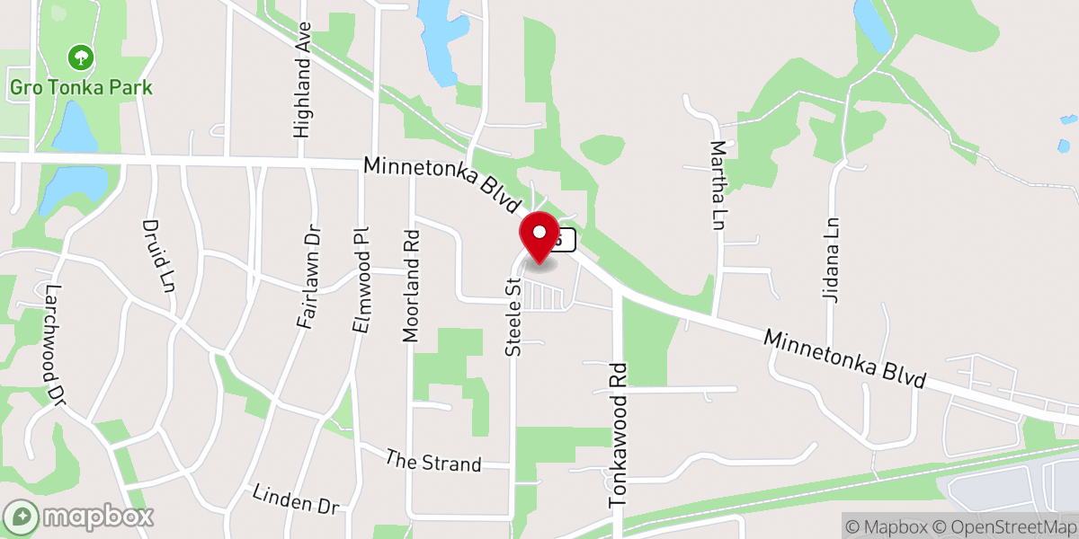 Map showing location of Bethlehem Lutheran Church Twin Cities Minnetonka