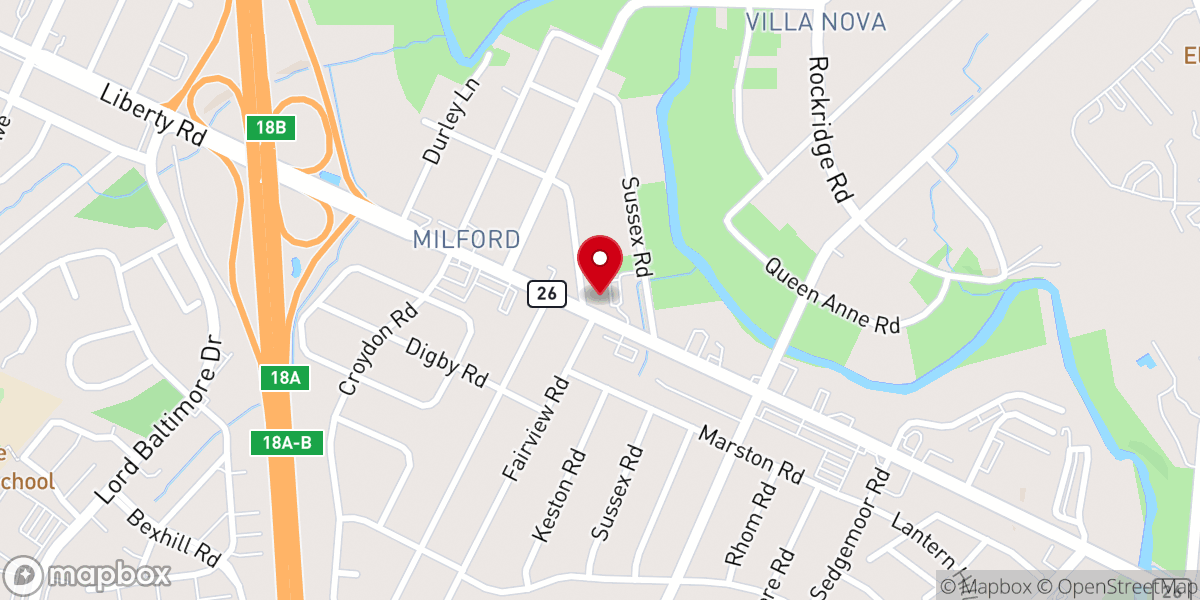 Map showing location of Pilgrim Christian Day School