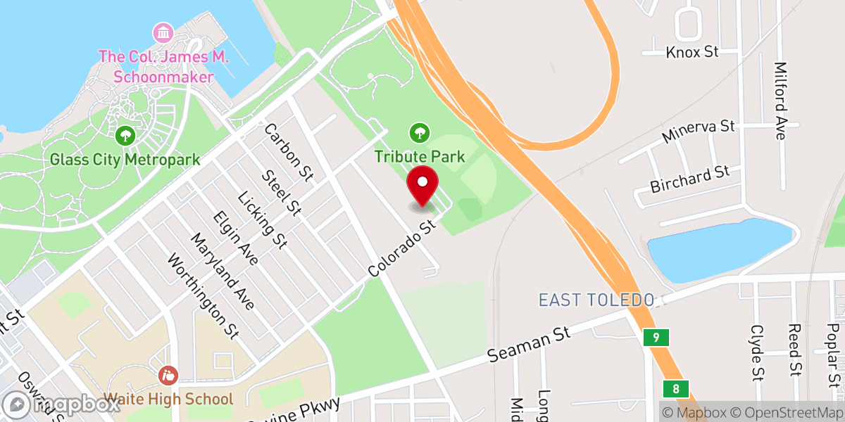 Map showing location of Dominion Christian Center Inc