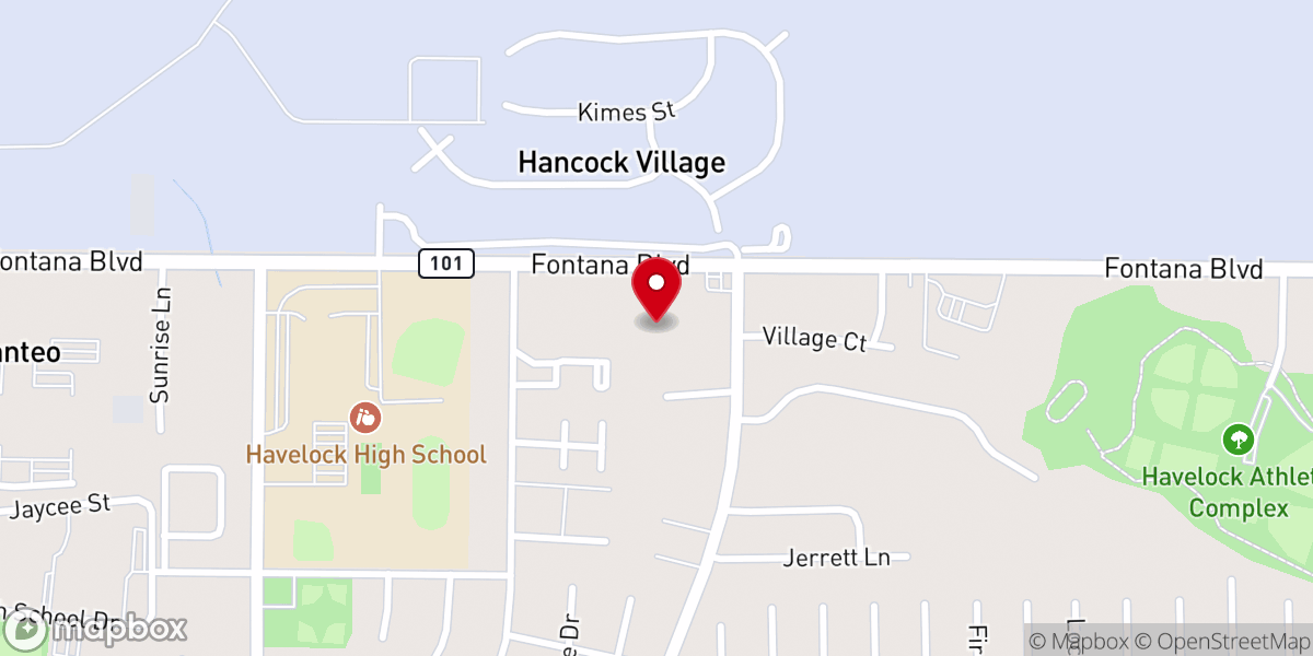 Map showing location of Pillar Church of Havelock
