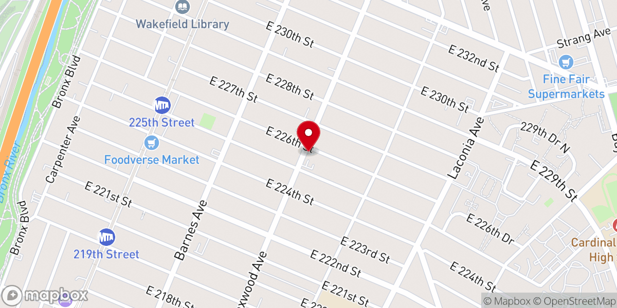 Map showing location of God's Love In Action Ministries