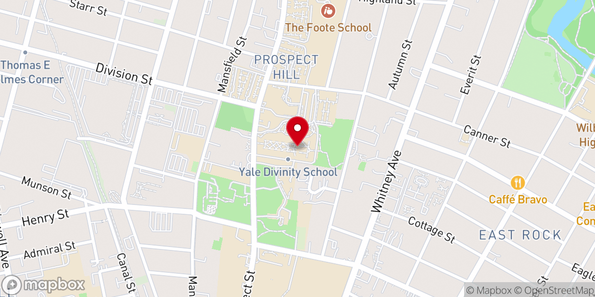 Map showing location of Marquand Chapel