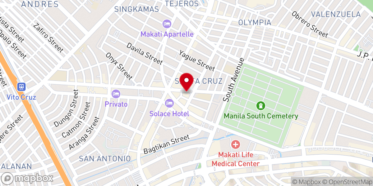 Map showing location of Christ's Gospel Fellowship Ministries, Inc. - Makati