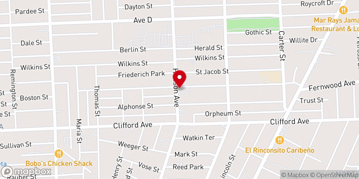 Map showing location of God's Vision Ministries