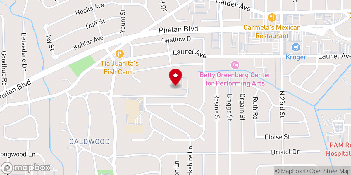 Map showing location of First Christian Church