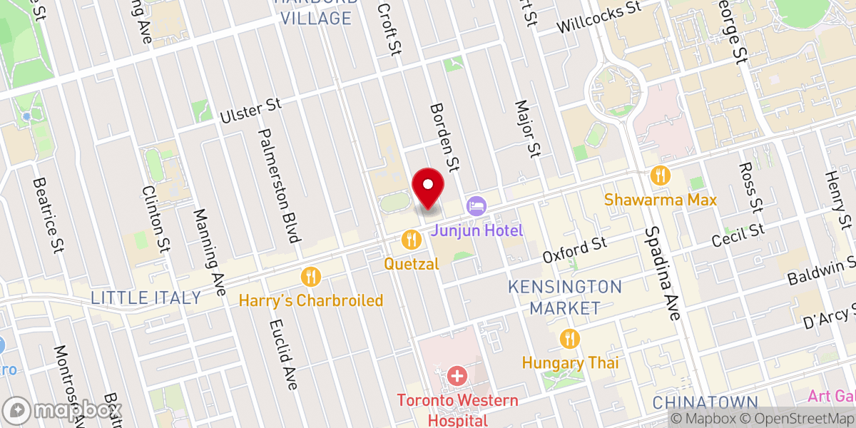 Map showing location of St. George's Lutheran Church