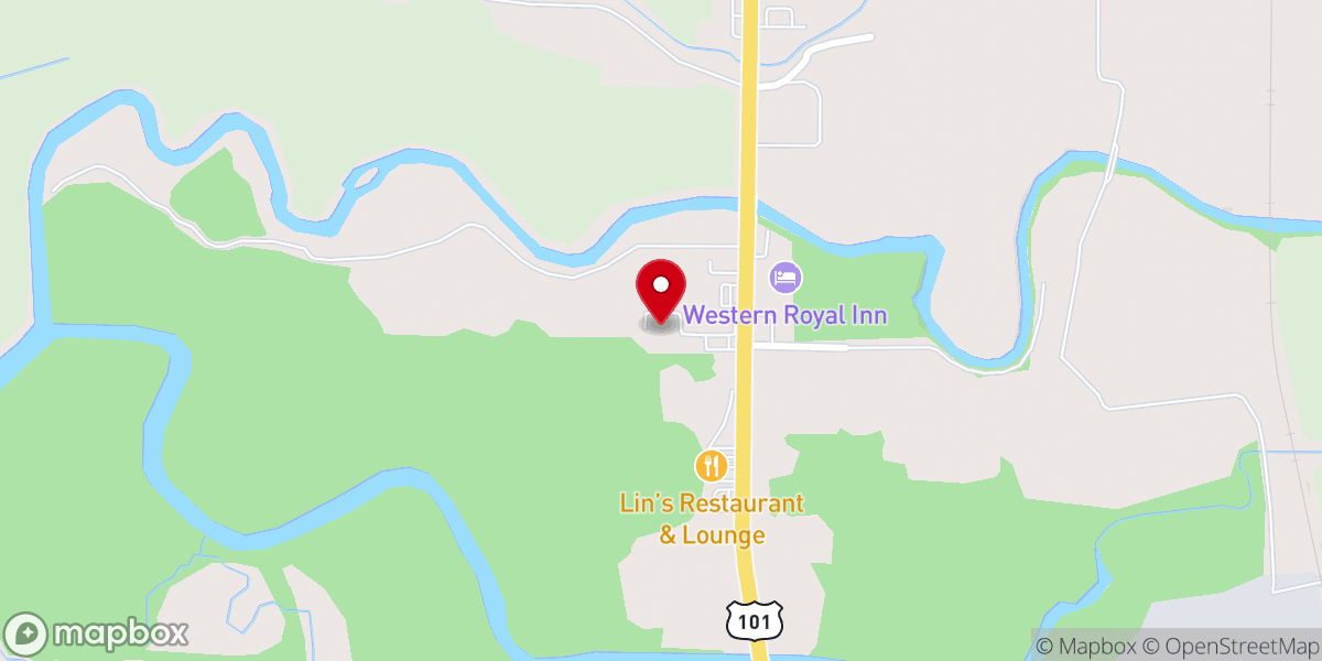 Map showing location of Living Water Fellowship